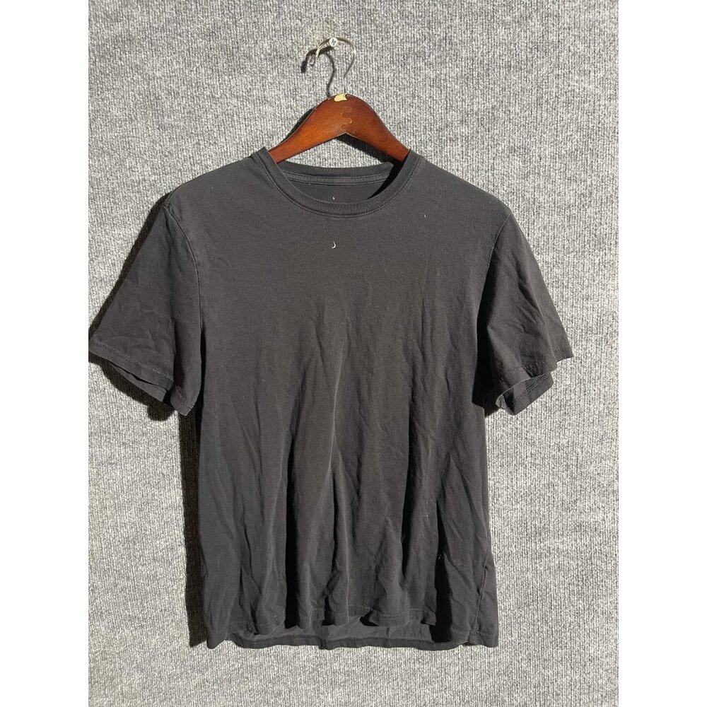 Everlane Uniform Shirt Mens Large Black Organic Cotton Crewneck Short Sleeve Tee